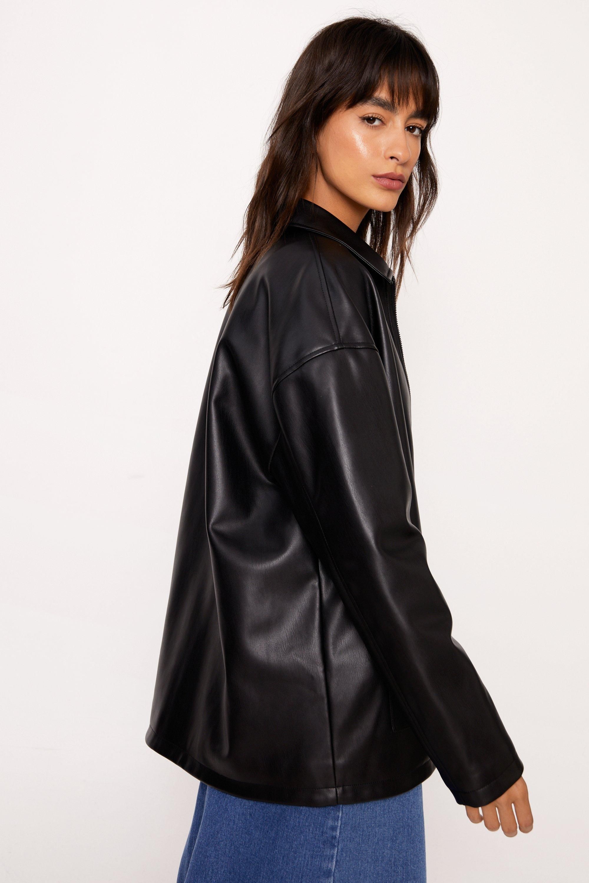 Pocket Detail Faux Leather Jacket | Nasty Gal UK (+IE)