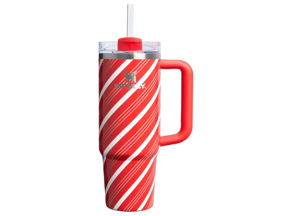 Stanley 30 Oz Stainless Steel Quencher Tumbler - Candy Cane Twist | REBEL (formerly Rebelstork)