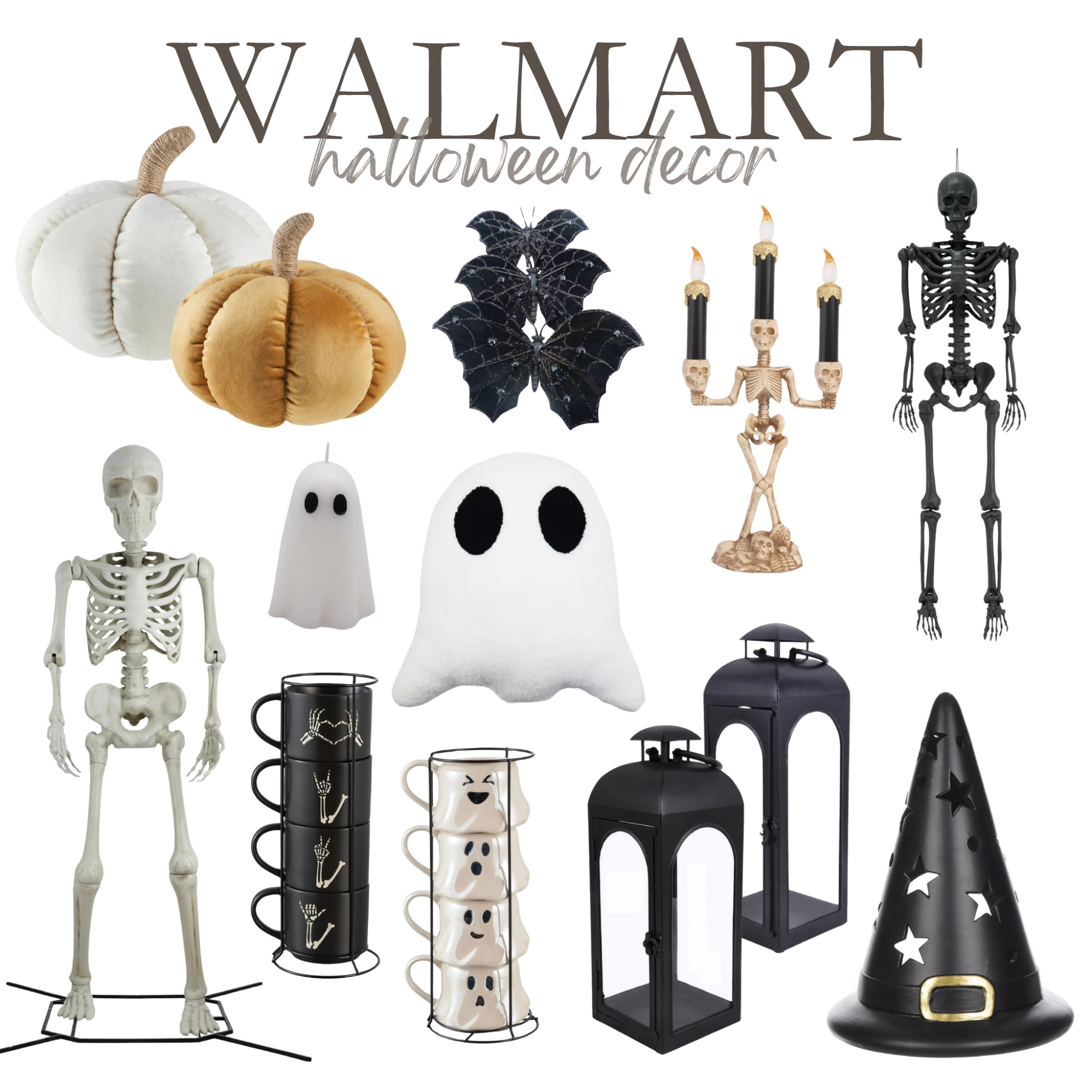 Walmart Halloween decor featuring the giant skeleton!! 

#LTKSeasonal #LTKHome