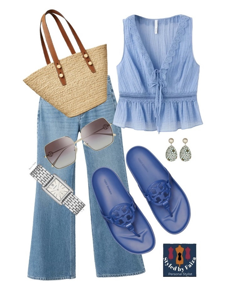 Your summer outfit sorted 🌿💙
Wide leg denim, a lace tie-front top, straw tote and cobalt slides — effortless, shoppable and ready for you.

#summeroutfit #ootd #outfitinspo #widelegjeans #strawbag #ltk #ltkfashion #ltkstyletip #fashionblogger #shoppableoutfit #personalstylingsydney #australianstyle #summervibes #bluestyle #viraloutfit #styleinspo #effortlessstyle #casualchic #fashioninspo #outfitcheck #styledbyfariza #contentcreator #weekendoutfit #getdressed #outfitideas #reelsfashion #summerstyle #jeansootd #fashioncontent #stylist

#LTKsummer #LTKspring #LTKstyletip