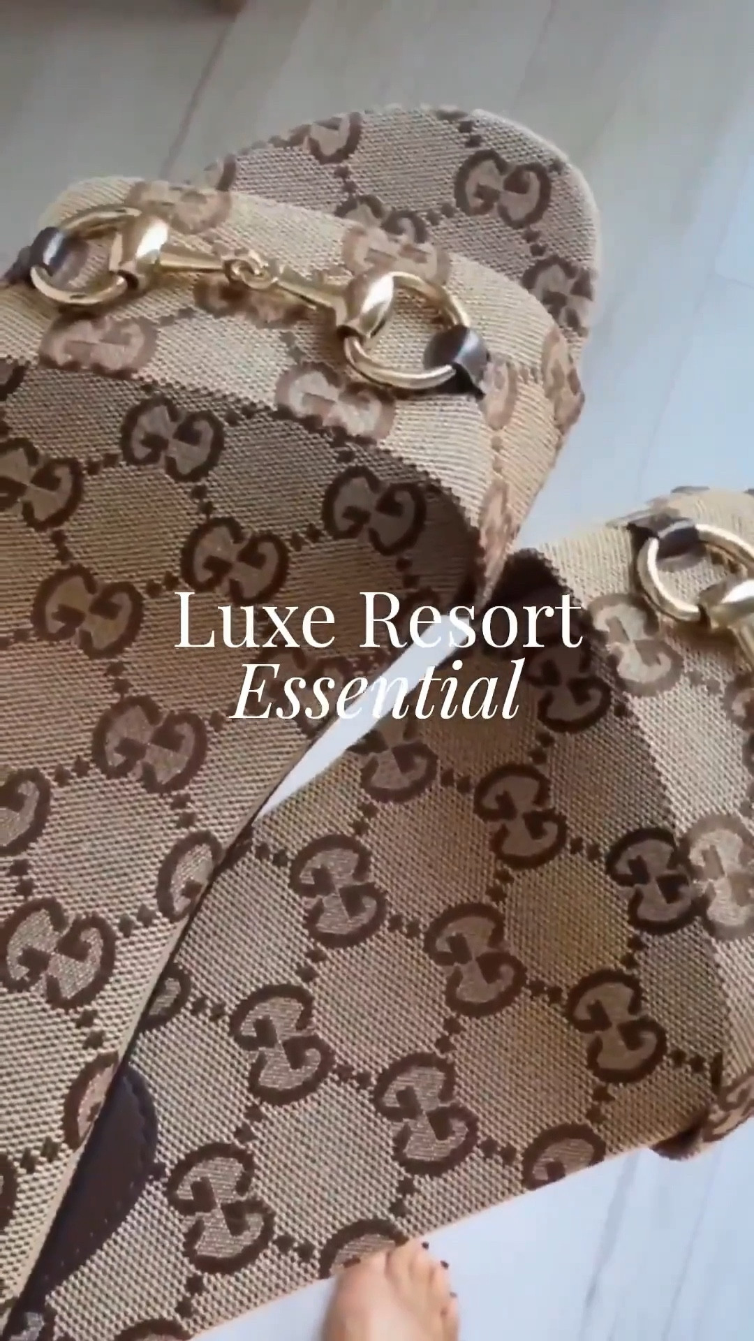 Treat yourself! When you trade in the Sherpa for the sand, your wishlist changes too! What was under my tree for 🌴🎁✈️✔️! 
10/10 

Sandals. Gucci. Designer. Resort wear. 

#LTKTravel #LTKSeasonal #LTKootd