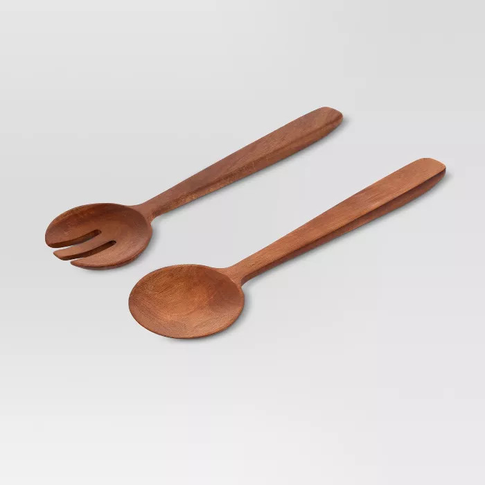 2ct Slotted Spoon Set Wood - Threshold™ | Target