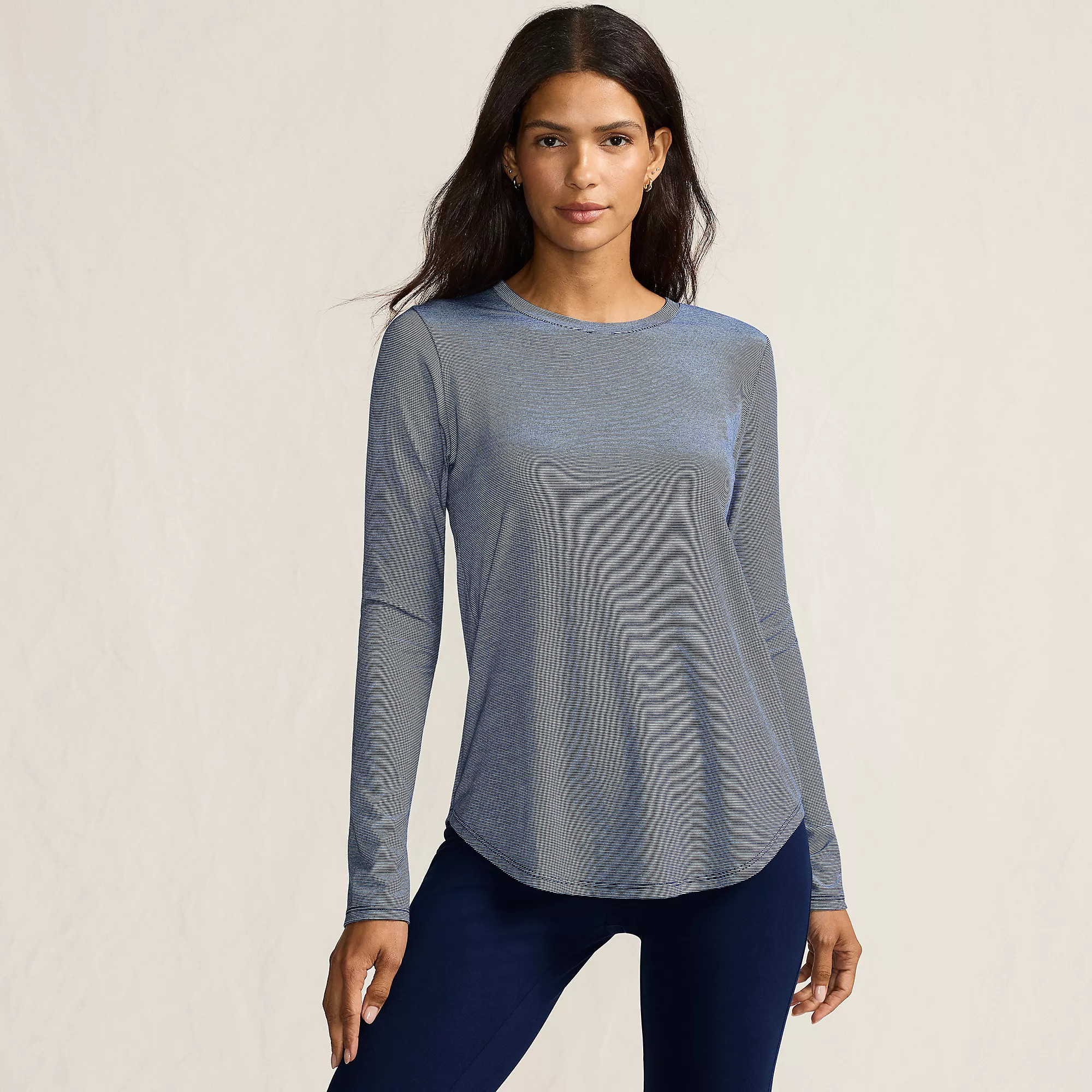 Women's Long Sleeve Cooling Performance Tunic Tee | Lands' End (US)