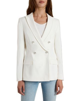 Santorelli Caryn Double-Breasted Blazer in Cotton Stretch | Bloomingdale's (US)