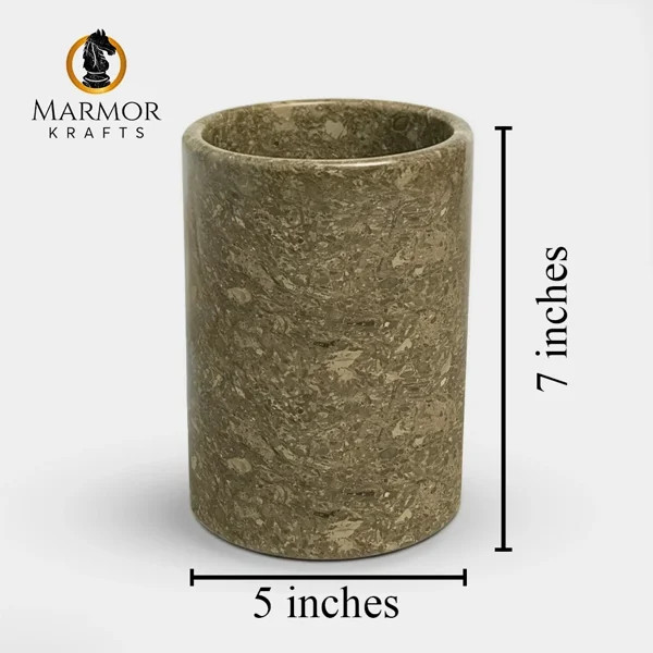 Handmade Marble Utensils Holder For Kitchen Utensil Storage And Tabletop - Organizer For Countert... | Wayfair North America