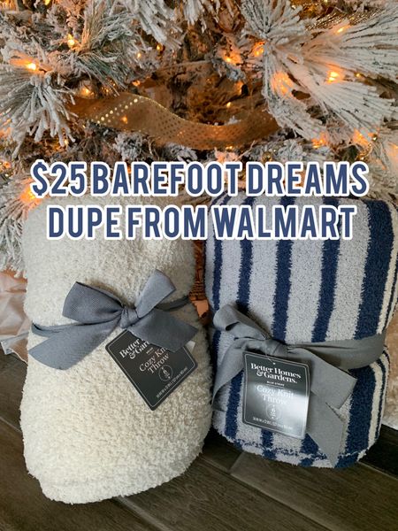 Barefoot dreams dupe throw from Walmart - just $25 and maybe even a little softer than barefoot dreams. Made with high quality materials too 

#LTKCyberweek #LTKhome #LTKHoliday