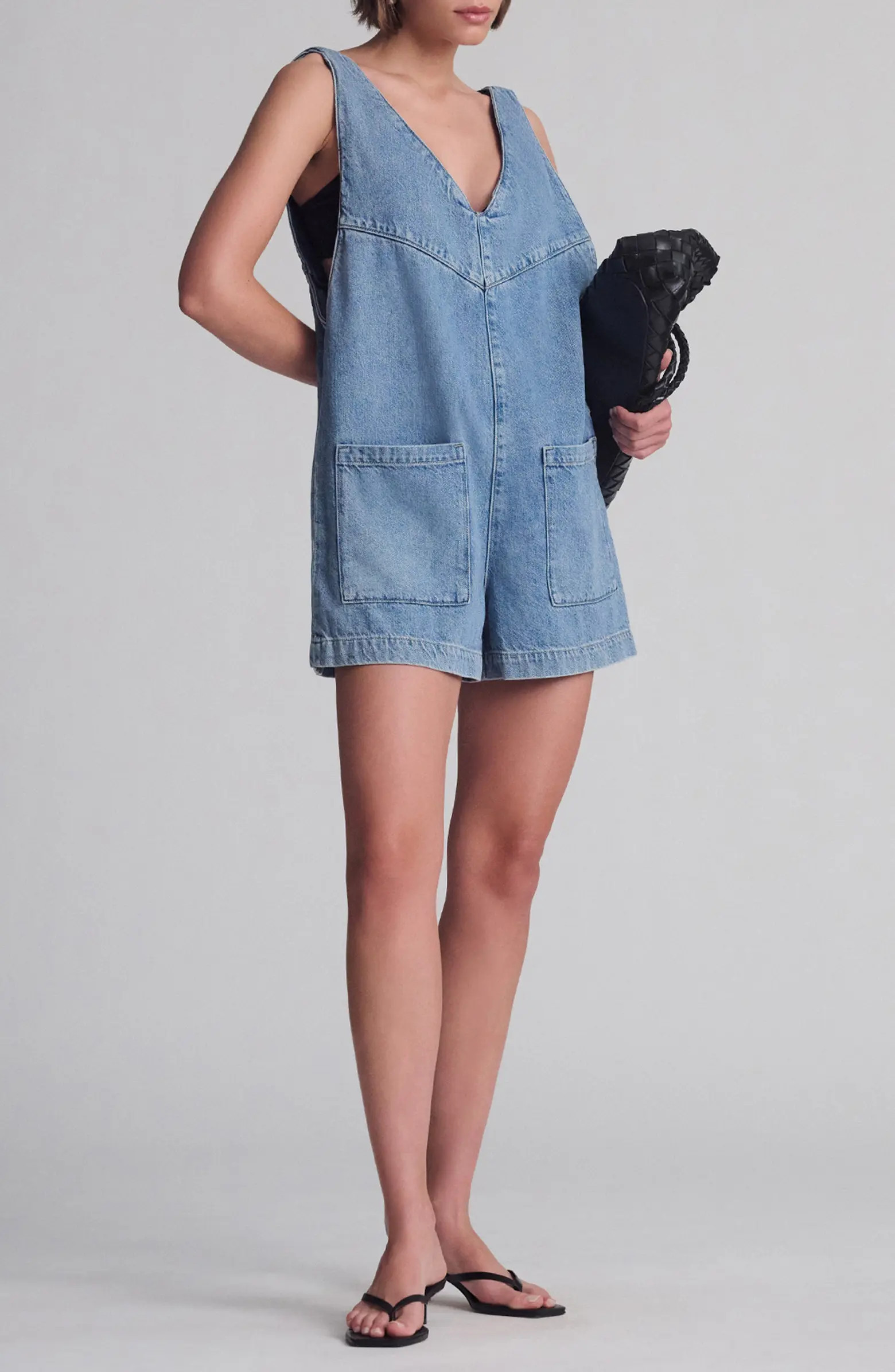 Reva Denim Romper | Nordstrom