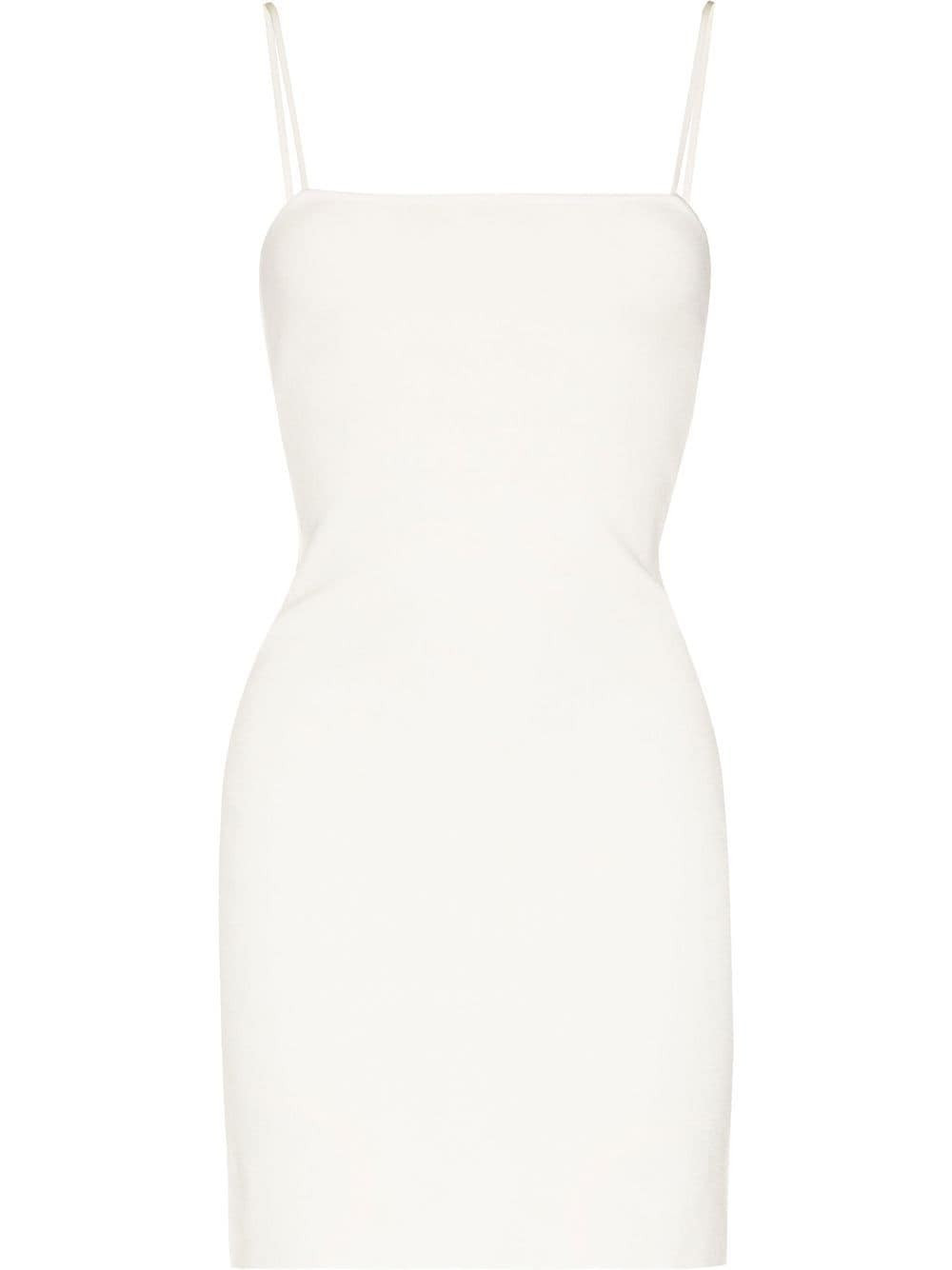 FENDI spaghetti-strap square-neck dress - Neutrals | Farfetch Global