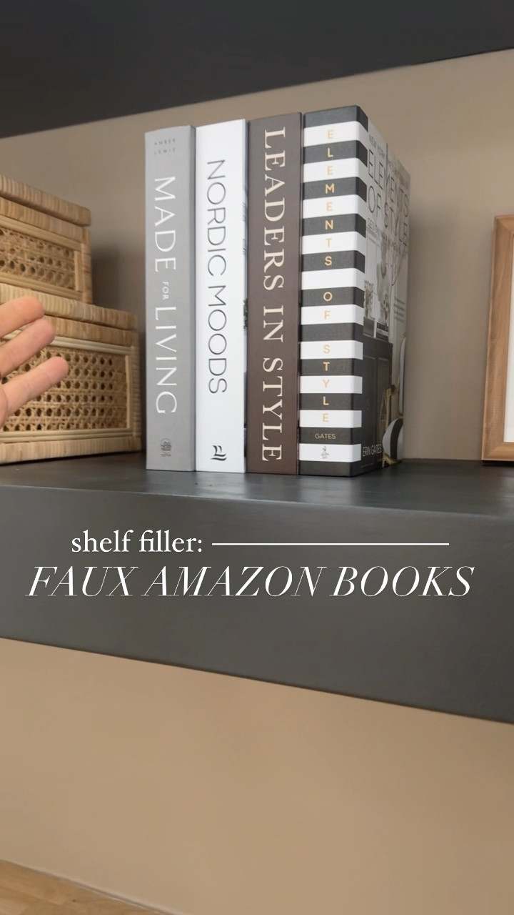 OBSESSED w/ these faux books from Amazon! I started playing around w/ my shelves & I think these are so great to fill some space w/out spending a ton on books! 🤎🙌🏽📚

Cozy home / Amazon / neutrals / coffee table books / decor / under $30 / Holley Gabrielle / video / shelf styling / home inspo 

#LTKVideo #LTKSeasonal #LTKFindsUnder50