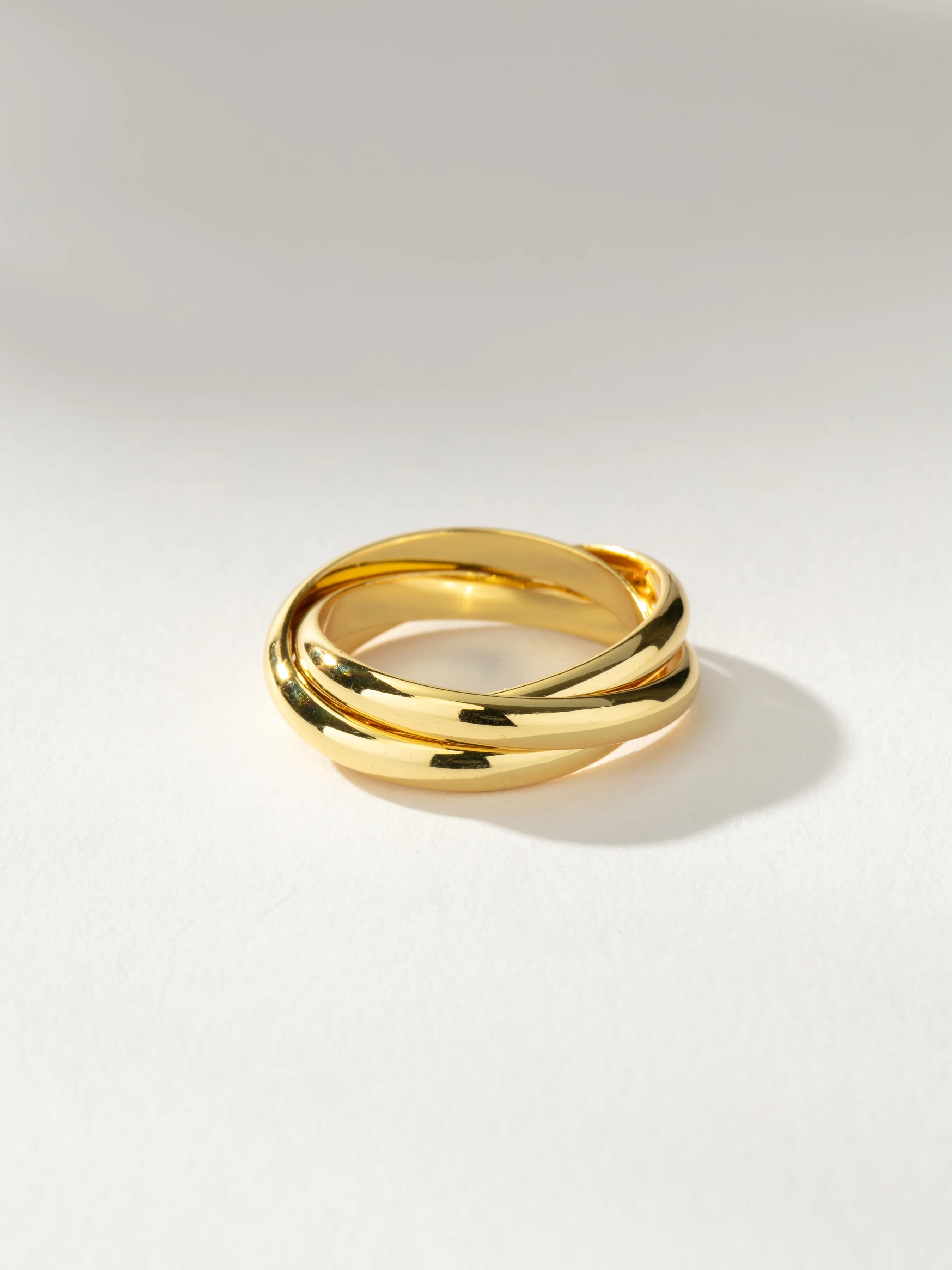 Layered Crossover Ring in Gold and Silver | Uncommon James | Uncommon James