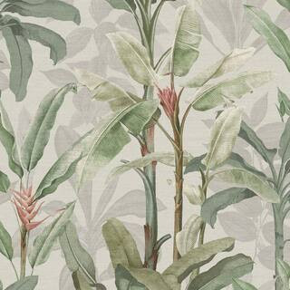 Graham & Brown Borneo Powder White Wallpaper 118031 - The Home Depot | The Home Depot