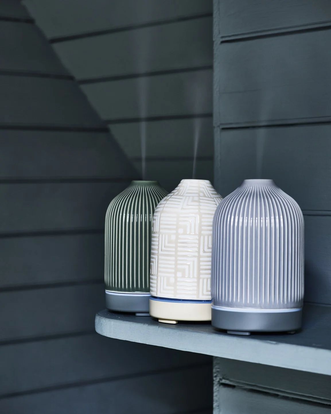Grey Essential Oil Electric Aroma Diffuser | Oliver Bonas (Global)