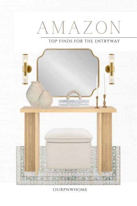 Modern entryway finds on Amazon!

Fluted console table, entryway table, foyer table, brass candlesticks, gold candle holders, off-white vases, decorative objects, home decor, decorative books, coffee table books, wall mirror, wall sconces, Amazon home, green runner rug, boucle ottoman, square ottoman

#LTKStyleTip #LTKHome #LTKSeasonal