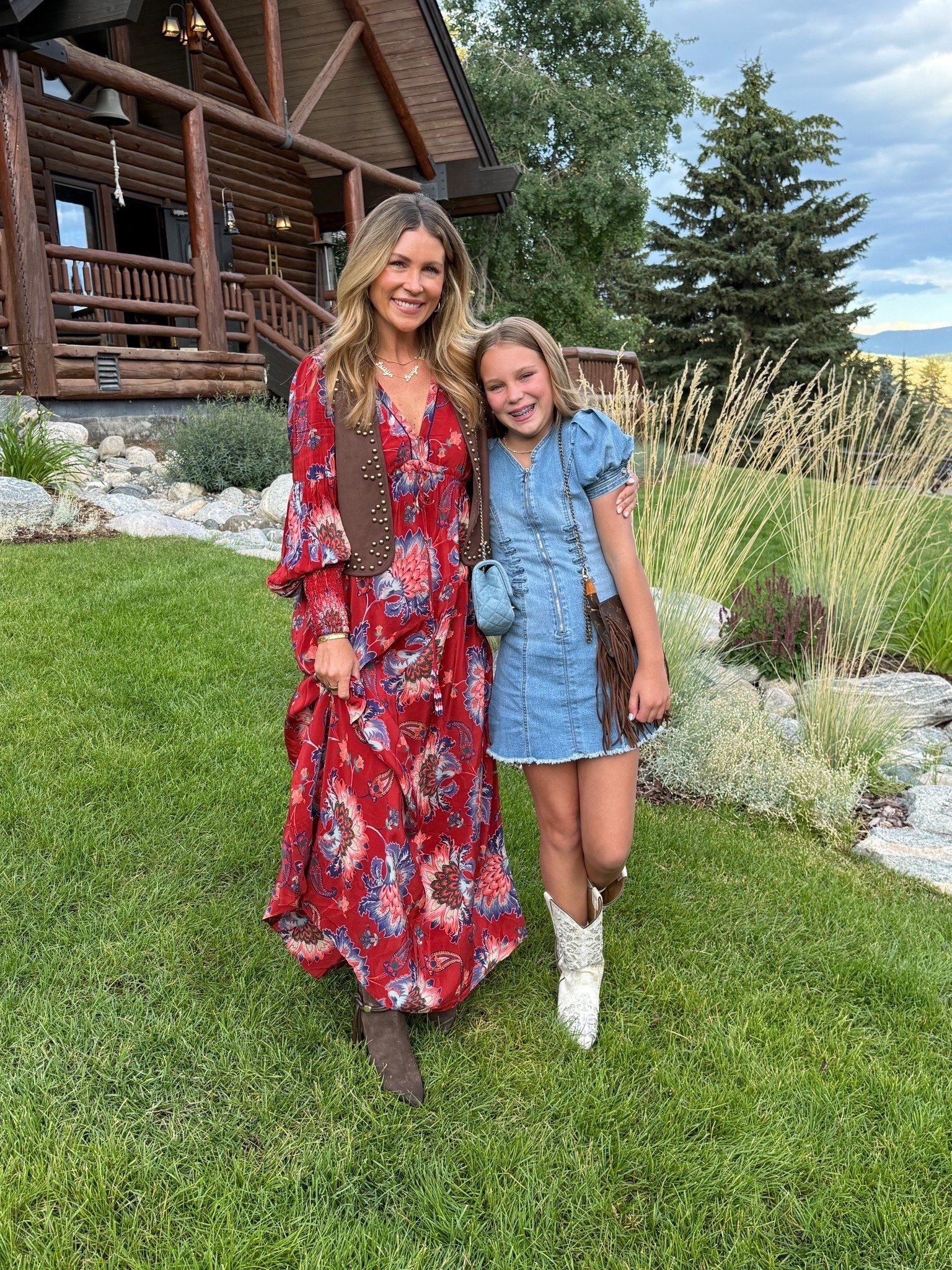 This beautiful dress I wore in Montana would be perfect for a fall wedding guest dress!😍 could dress up with heels or wear boots for a country chic style!

#LTKOver40 #LTKPetite #LTKStyleTip