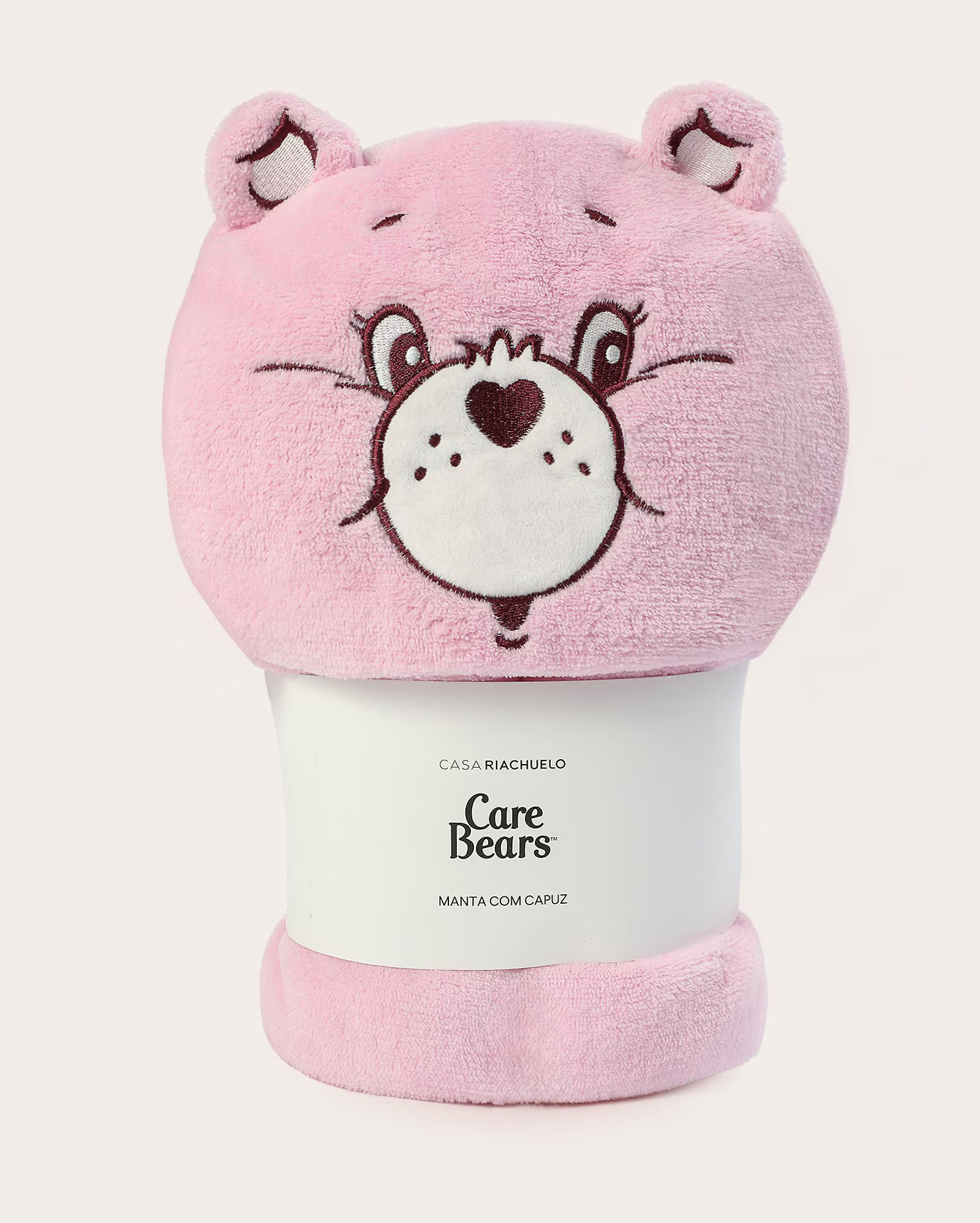 Manta infantil com capuz Ursinhos Carinhosos rosa | Casa Riachuelo | Riachuelo (BR)