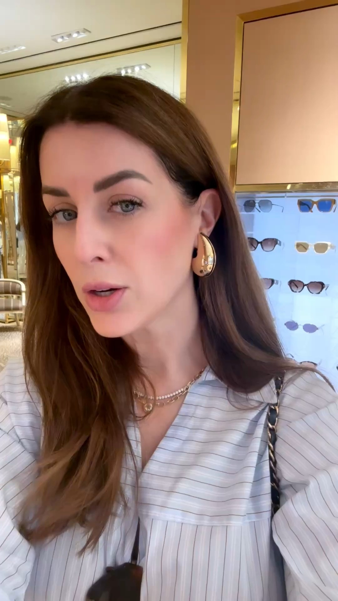 These earrings are clip on which I am obsessed with my piercings in my ears have seen better days. It also comes in silver and two other colors and most importantly they are light.

#LTKOver40
