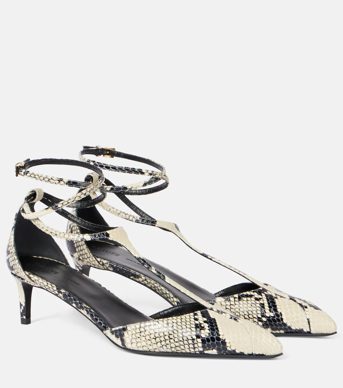 Mia 45 snake-effect leather pumps | Mytheresa (US/CA)