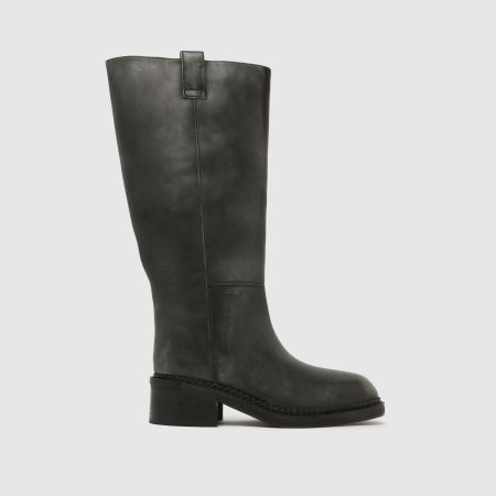Womens Black schuh Doria Leather Knee High Boots | schuh | Schuh