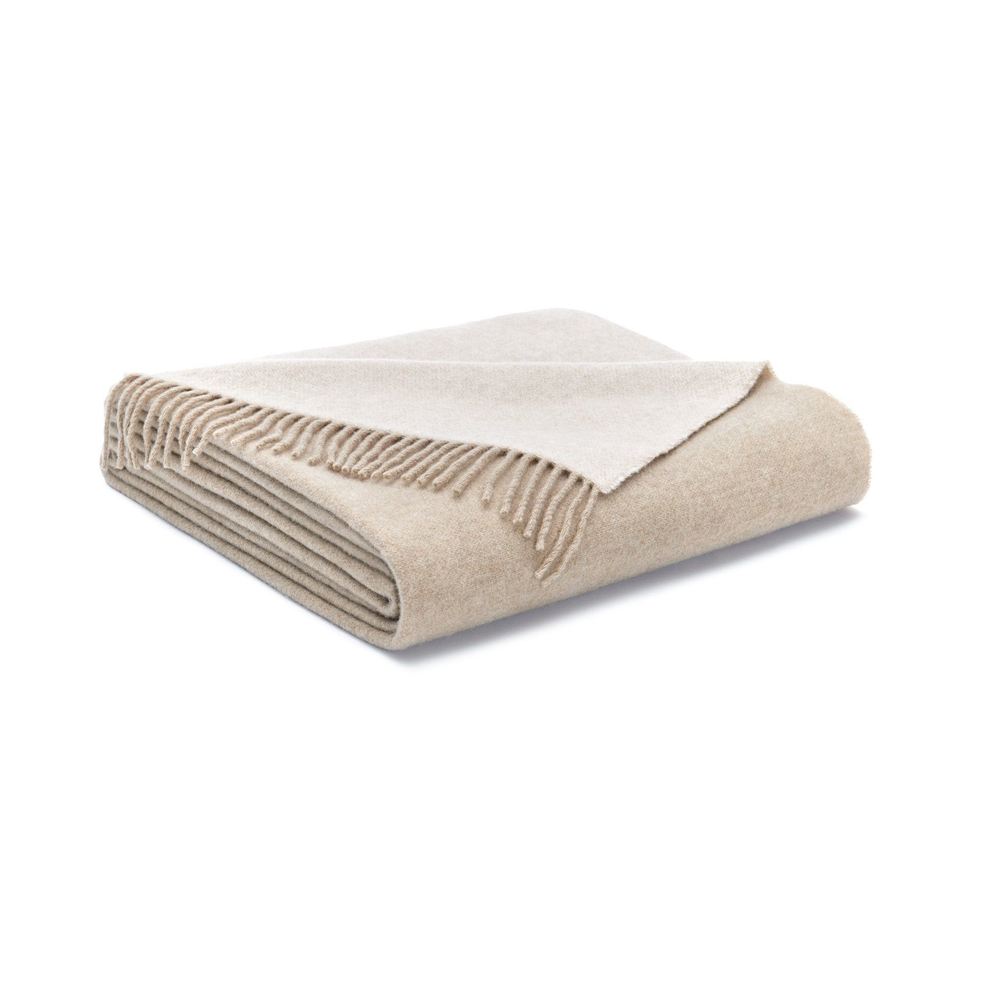 Standard Textile - Cashmere Reversible Tassel Throw, Beige/Crème | Walmart (US)
