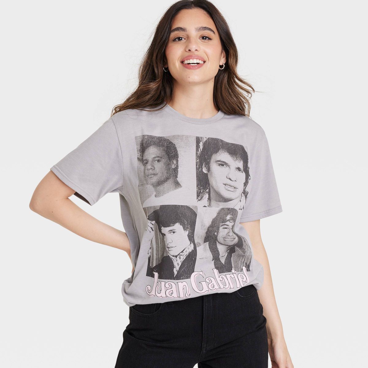 Latino Heritage Month Adult Juan Gabriel Short Sleeve Graphic T-Shirt - Gray | Target