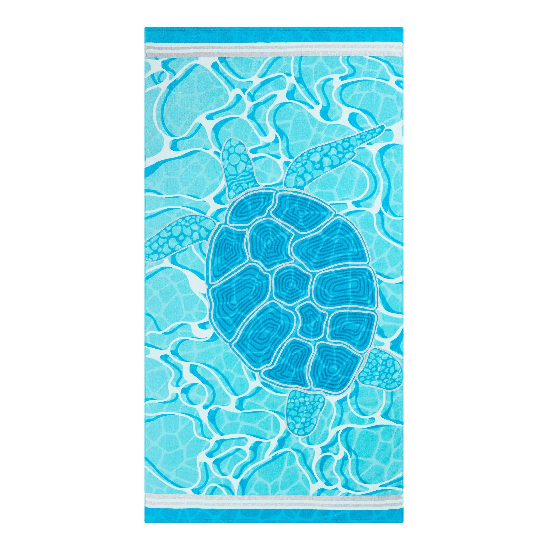 Better Homes & Gardens Oversized Cotton Sea Turtle Beach Towel, 38” x 72" | Walmart (US)