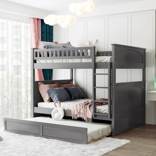 Britian Kids Full Over Full Bunk Bed with Trundle | Wayfair North America