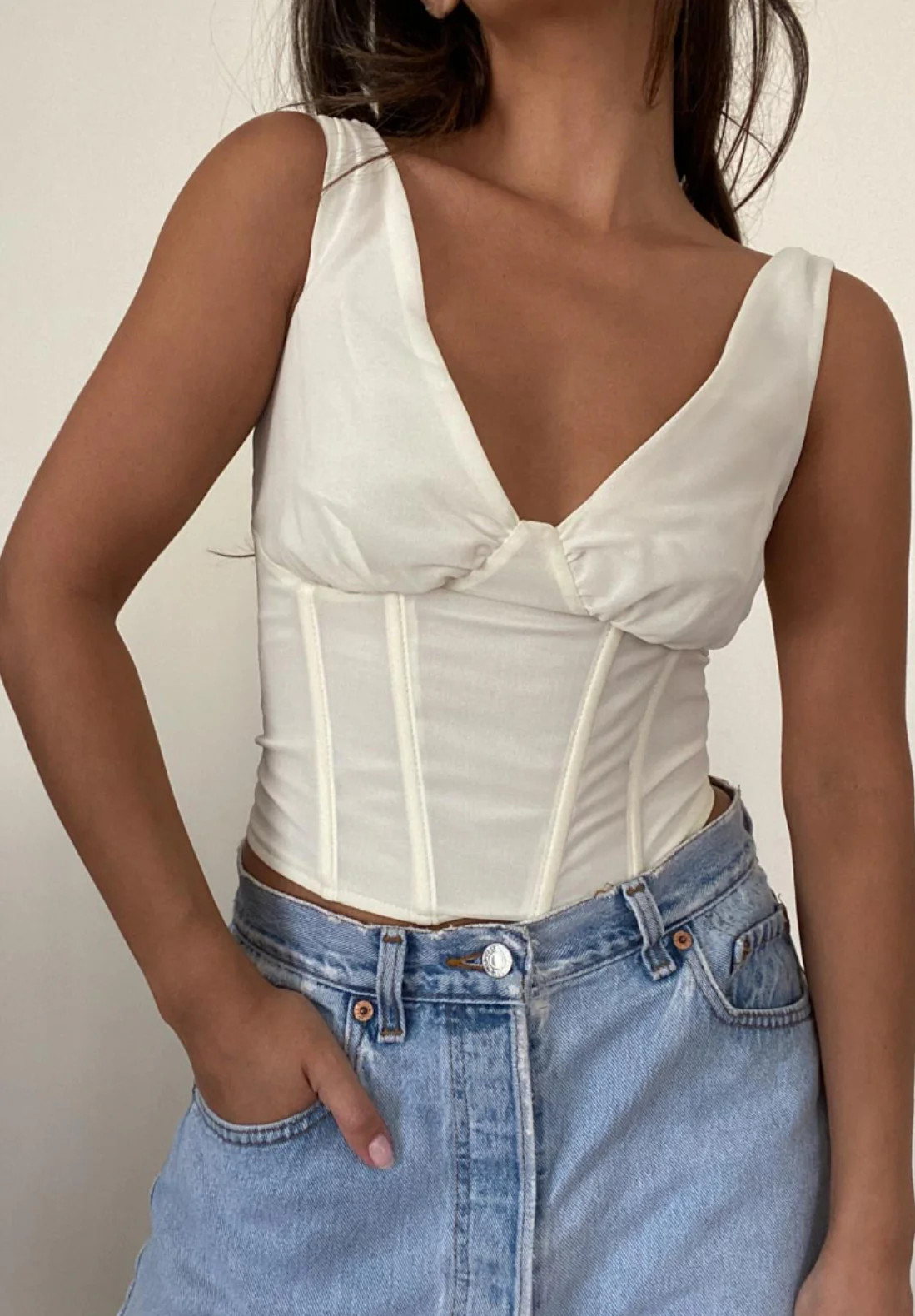 Off White Corset Top | amandenimes