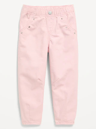 Pull-On Barrel-Leg Jeans for Toddler Girls | Old Navy (CA)