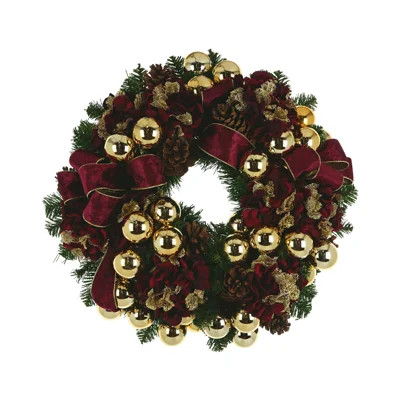 Jhamal Faux Evergreen Holiday Wreath | Wayfair North America