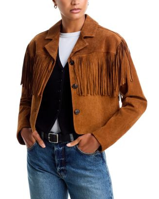 Smoked Paprika Leather Fringe Jacket | Bloomingdale's (US)