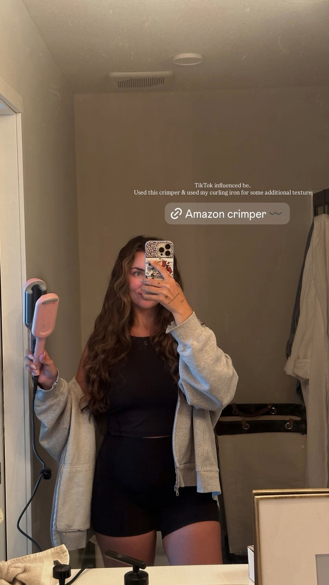 TikTok influenced me..
Used this crimper & used my curling iron for some additional texture

#LTKmomlife #LTKmorningroutine