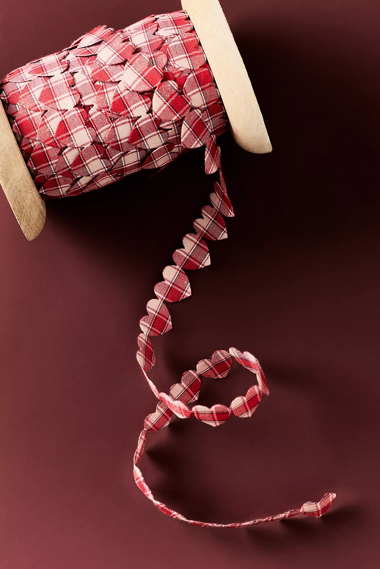 Gingham Heart Shaped Ribbon | Anthropologie (US)