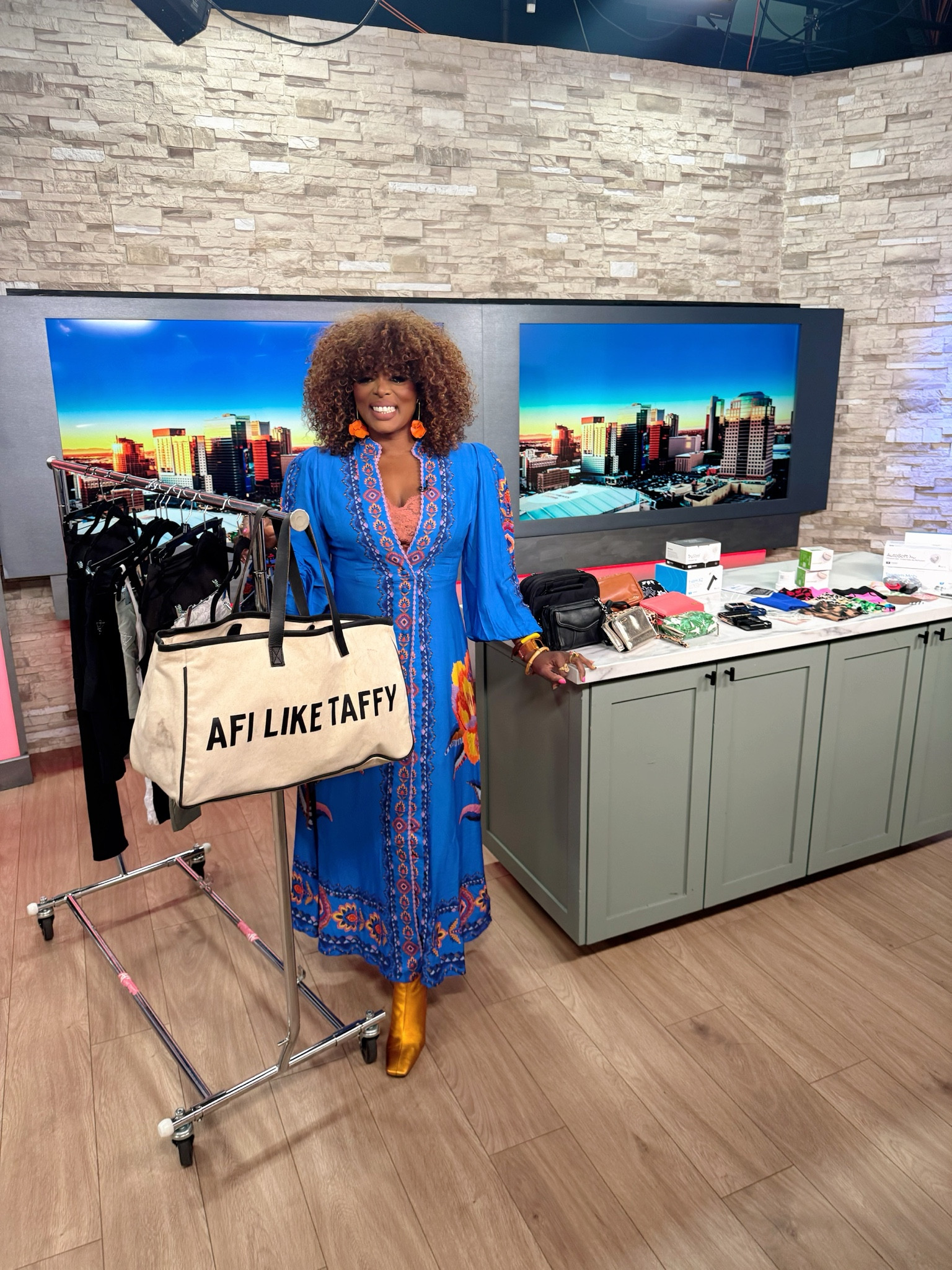 GRWM for my TV style your pump segment on local channel 3 AZ Family! 
Wearing blue to honor Diabetes Awareness month &  people like me & may have added a little something extra in my Instagram style video post today on Afi Like Taffy! 💙🩵

#LTKSeasonal #LTKParties