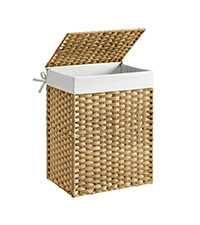 SONGMICS Laundry Hamper with Lid, 23.8 Gallon (90 L) Synthetic Rattan Clothes Laundry Basket with... | Amazon (US)