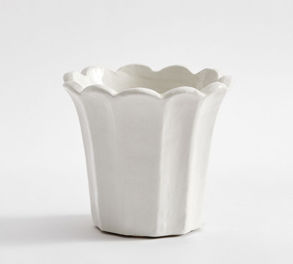 Fluted Tulip Cachepot | Pottery Barn (US)