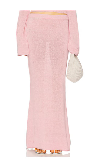 Kora Maxi Skirt in Coral Blush | Revolve Clothing (Global)