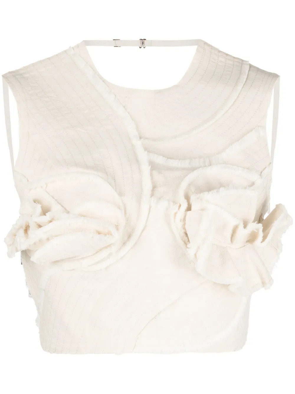 Jacquemus Le Haut Artichaut Crop Top - Farfetch | Farfetch Global
