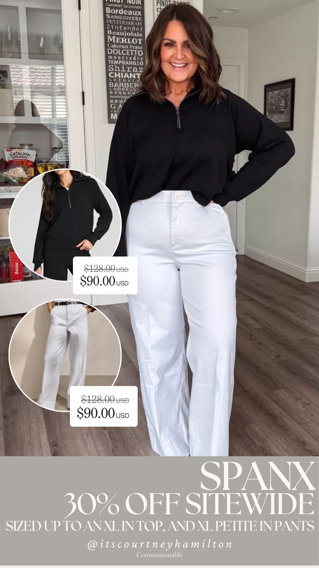 SPANX 30% off sitewide!!! Sized up to an XL in the air essentials, and wearing an XL petite in the pants (if you are under 5'8 I recommend petite length!)

cyber week, black friday, sale alert, watchnow, causal outfit, gifts for her, midsize fashion, courtney hamilton 

 #LTKCyberWeek #LTKSeasonal #LTKSaleAlert