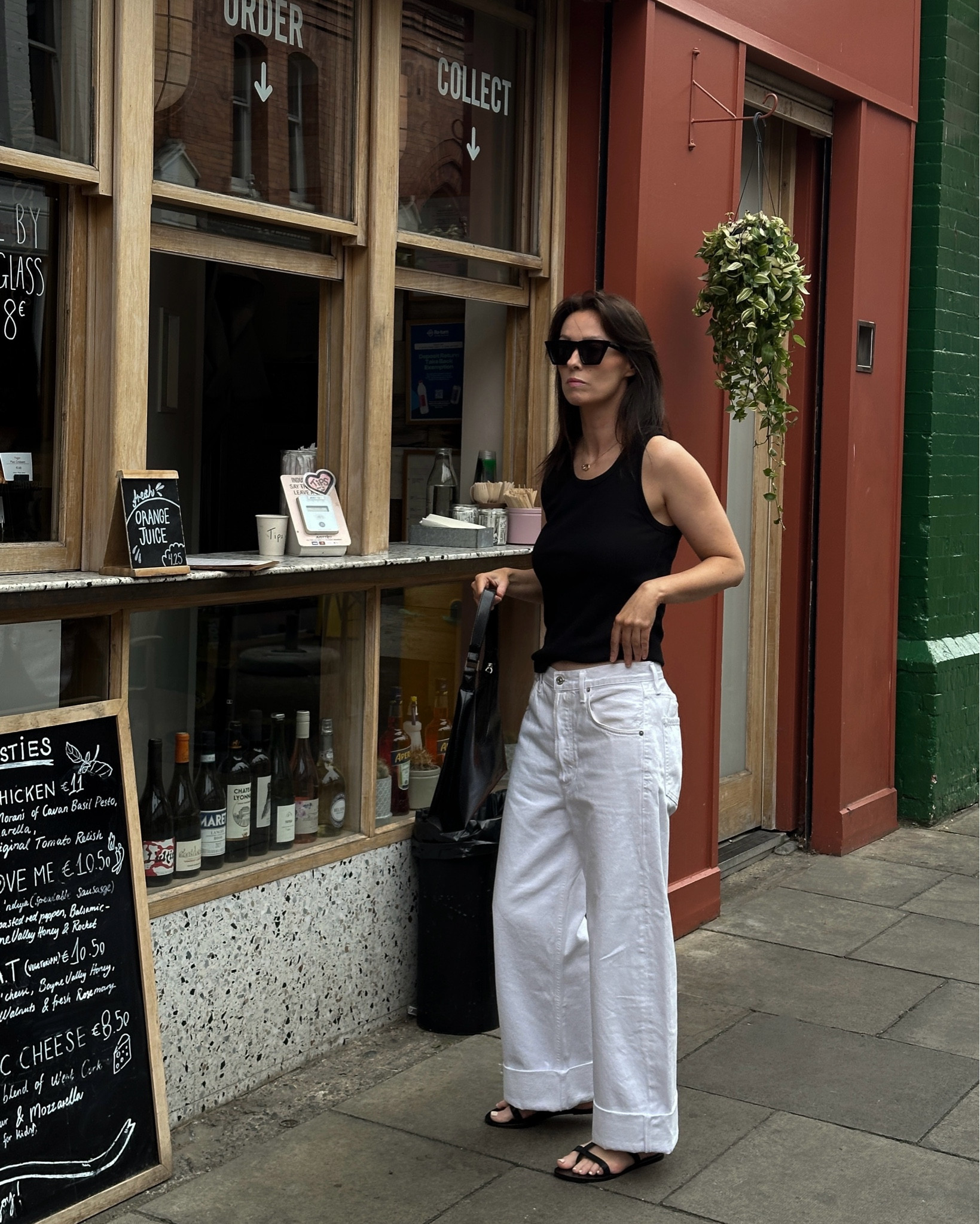 Another simple outfit (ft the best quality vest top I’ve found to date)

Women fashion, what to wear, simple outfits, basics styling, street style, vest top, baggy jeans, wide leg jeans, white jeans, sandals, ways to wear, street style, cool girl vibes 

#LTKsummer #LTKeurope #LTKstyletip