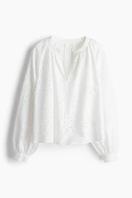 Eyelet Embroidered Shirt | H&M (US + CA)