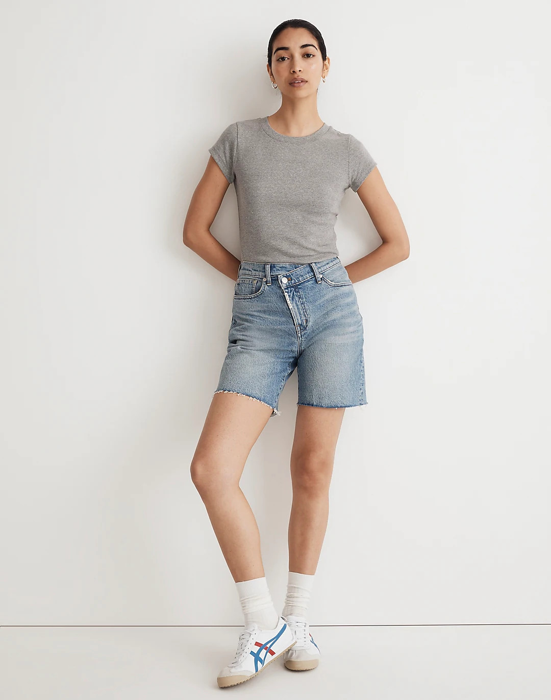 Madewell x Molly Dickson Crossover Baggy Jean Shorts | Madewell