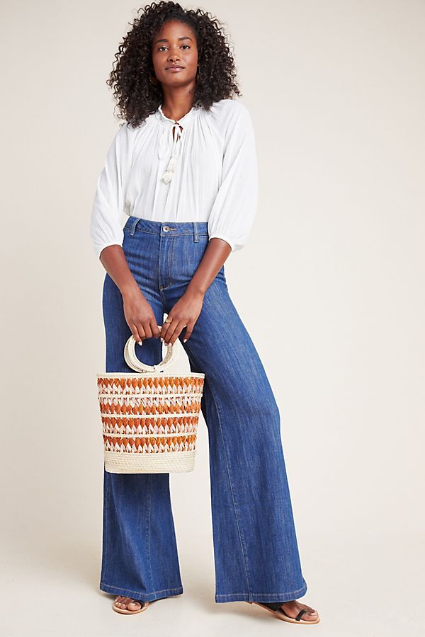 Pilcro Ultra High-Rise Wide-Leg Jeans | Anthropologie (US)