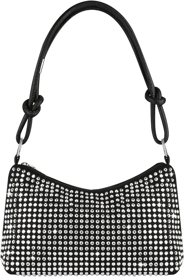 Clutch Purse for Women, Sparkly Hobo Bag, Rhinestone Shoulder Bag, Bling Crossbody Handbag, Chic ... | Amazon (US)