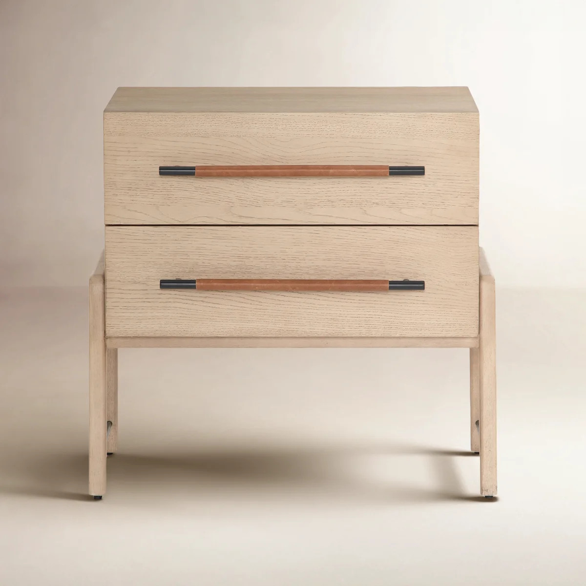Karsten 2-Drawer Solid and Manufactured Wood Nightstand with Dovetail Joints and Ball Bearing Gli... | Wayfair North America