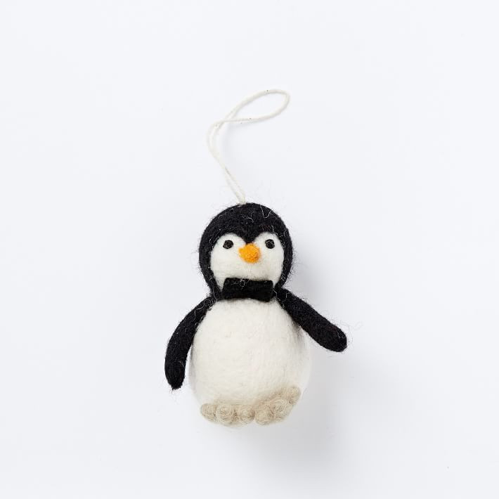 Felt Penguin Ornament | West Elm (US)
