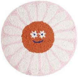 Peking Handicraft 30E0138C14RD Flower Friend Hook Wool Pillow | Amazon (US)