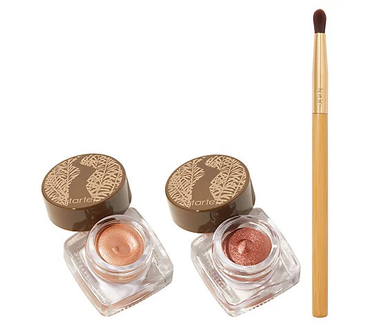 tarte Amazonian Clay Cream Shadow Duo with Brush - QVC.com | QVC