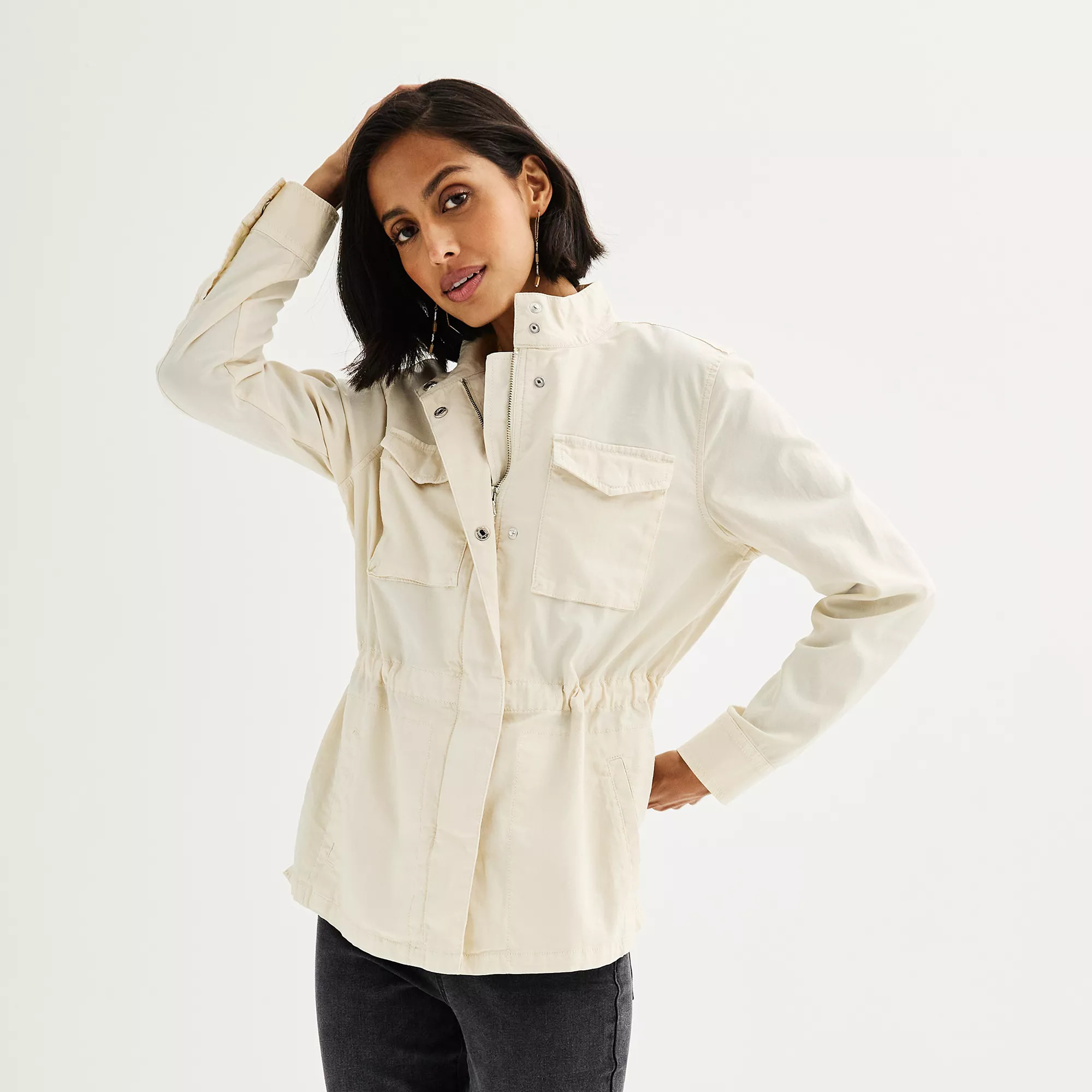 Petite Sonoma Goods For Life® Patch Pocket Utility Jacket | Kohl's