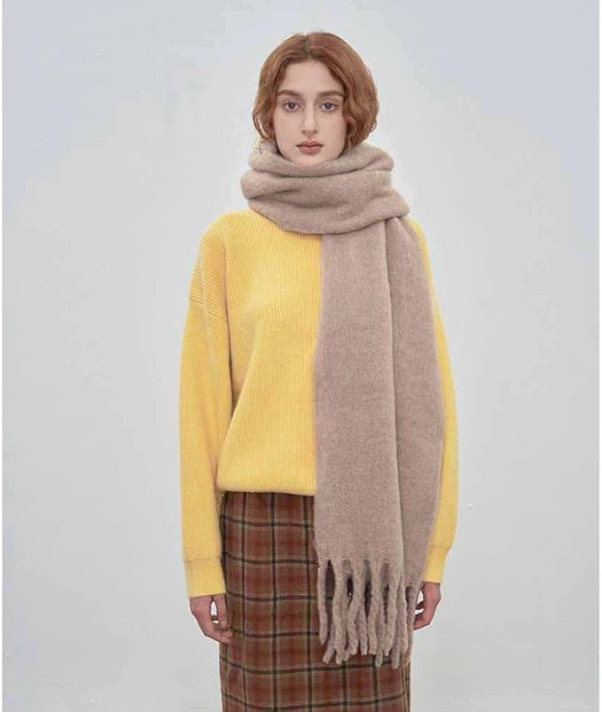 GUCABE (Premium) Large Chunky Scarf Colorful Cashmere Feel Oversized Scarves Blanket Soft Big Woo... | Amazon (US)