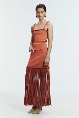 Ribiona Knit Midi Skirt | aje. (Australia)